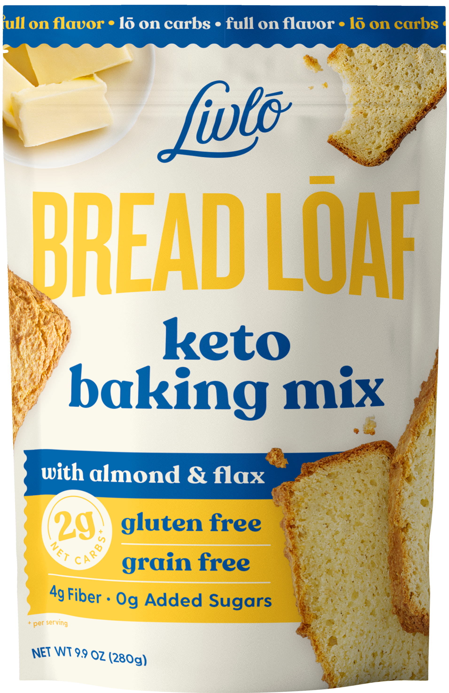 Bread loaf keto baking mix